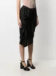 Rick Owens twist-detail cupro skirt