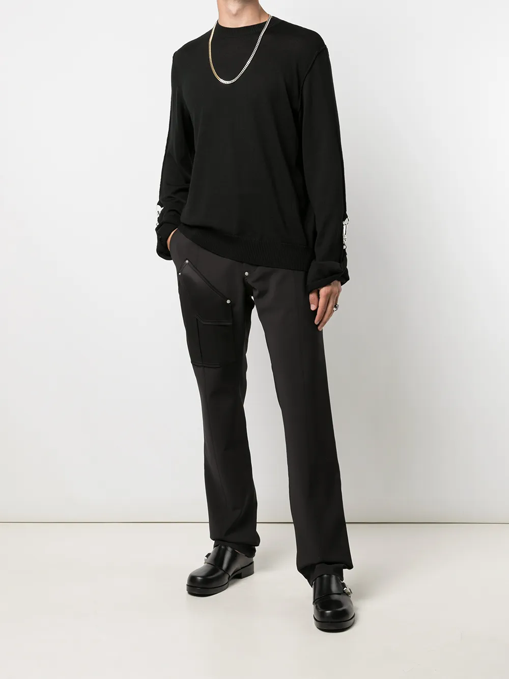 Image 2 of UNDERCOVER buckled wool jumper