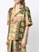 Pierre-Louis Mascia geometric short-sleeve silk shirt