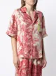 Pierre-Louis Mascia embroidered short-sleeve silk shirt