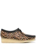 Clarks Originals Wallabee leopard-print shoes - Brown