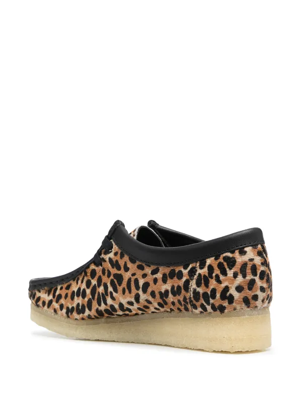 Clarks Originals Wallabee leopard-print Shoes | Brown | FARFETCH