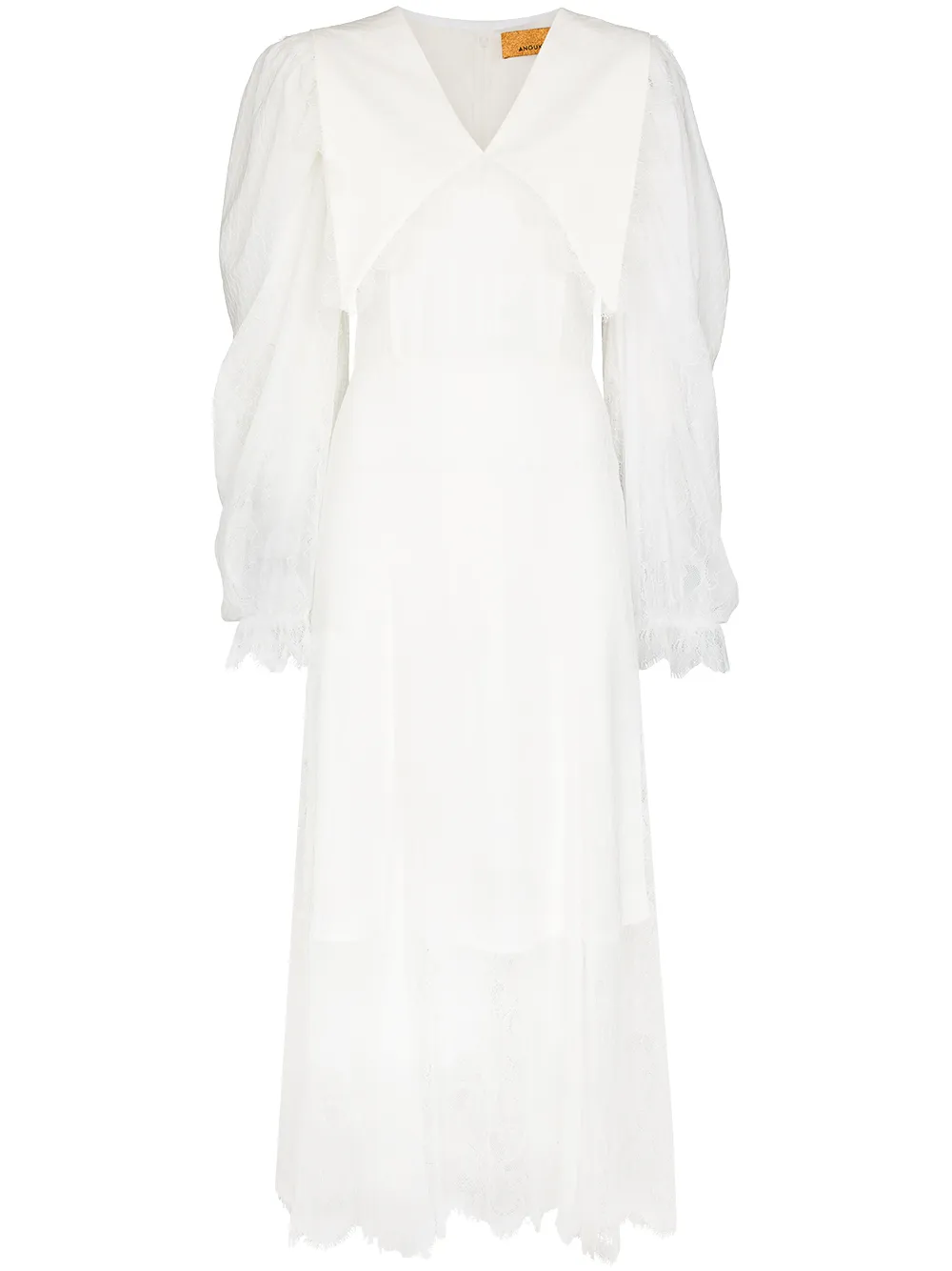 фото Anouki кружевное платье миди chelsea с воротником