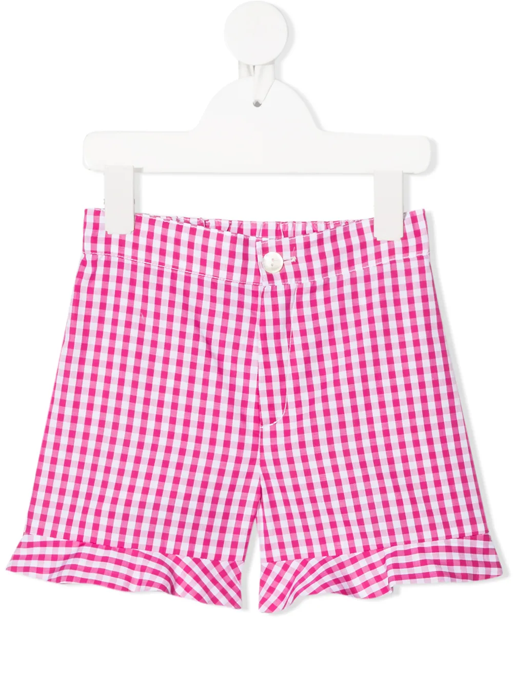

Siola shorts con estampado de cuadros gingham - Rosado