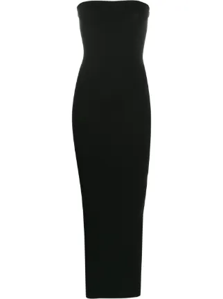chinese dress ladies Mozision Elegant Strapless Bodycon Sexy Maxi Dress Women Black Fashion –  Mega Mart Center main image 0