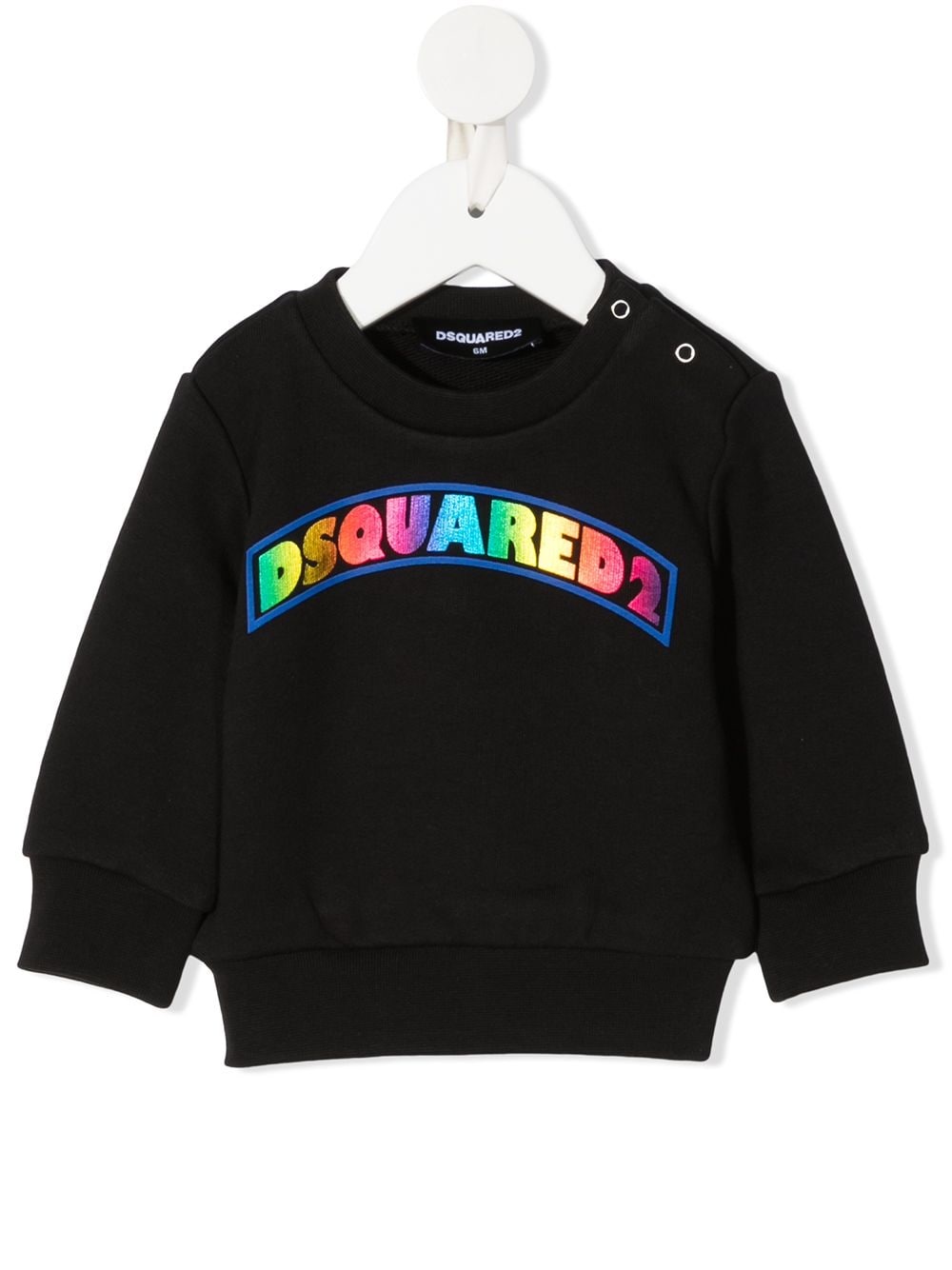 Dsquared2 Babies' Logo-print Sweatshirt In 黑色