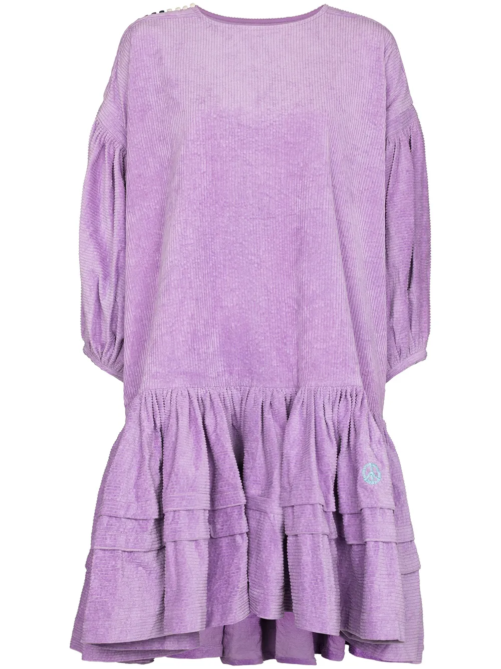 STORY mfg. вельветовое платье Verity со складками