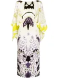 Valentino Garavani Tropical Word Arazzo kaftan dress - White