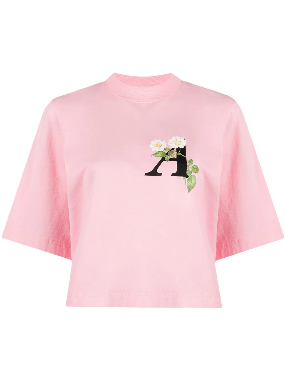 

Palm Angels logo-print T-shirt - Pink
