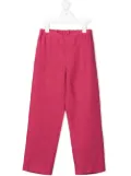 Siola elasticated linen track pants - Pink