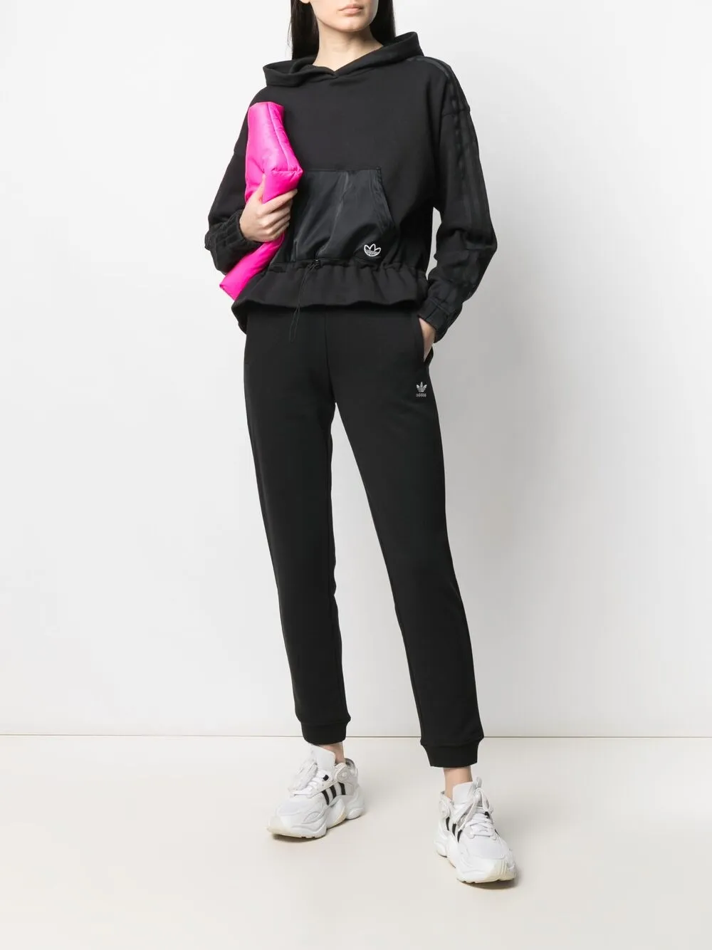 ADIDAS ORIGINALS LOGO-PRINT TRACK TROUSERS