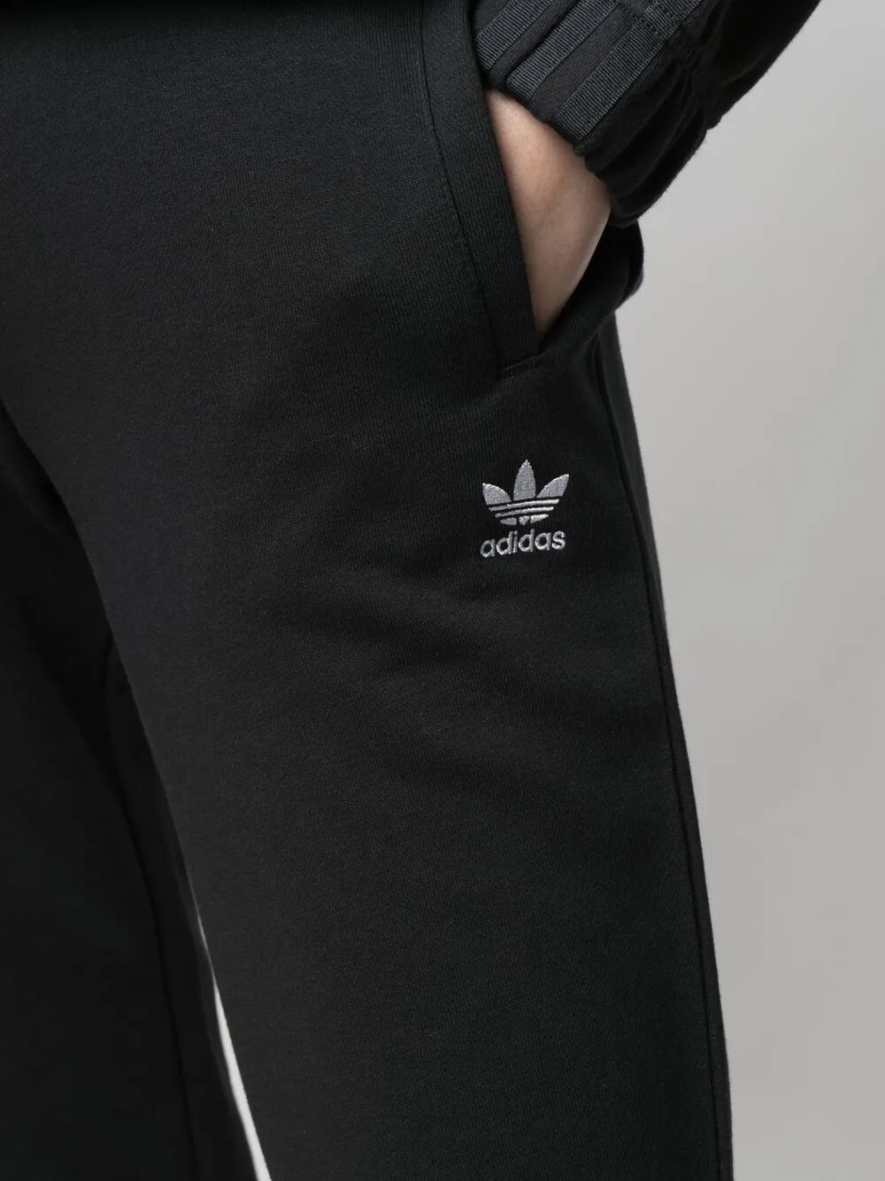 ADIDAS ORIGINALS LOGO-PRINT TRACK TROUSERS