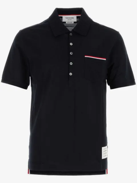 Thom Browne ストライプディテール ポロシャツ
