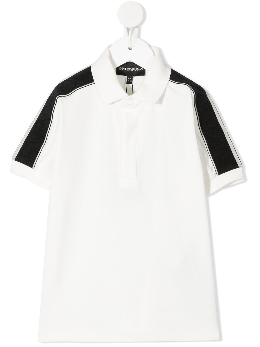 EMPORIO ARMANI 条纹边饰POLO衫