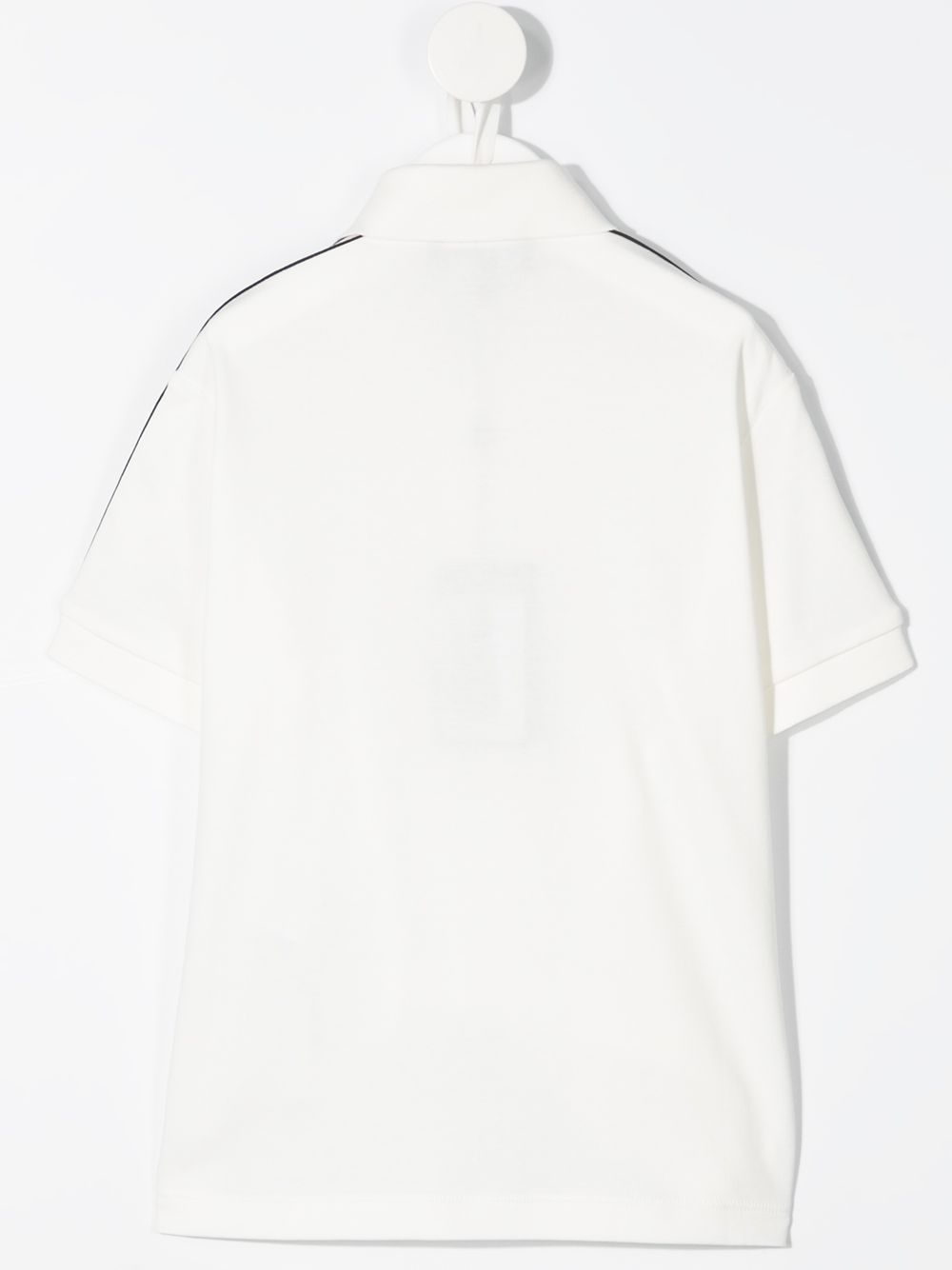 Shop Emporio Armani Stripe-trim Polo Shirt In White