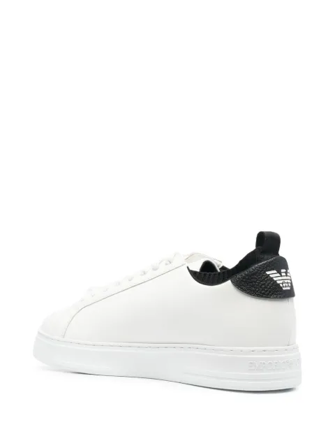 Emporio Armani Two Tone Low Top Sneakers Farfetch