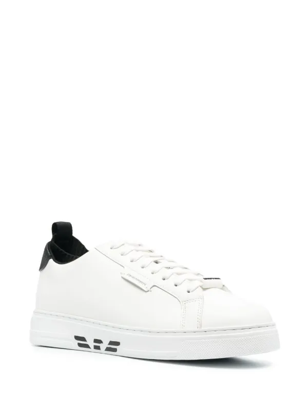 Emporio Armani Two Tone Low Top Sneakers Farfetch