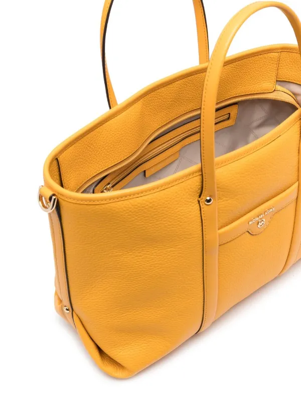 michael kors pebbled leather tote bag
