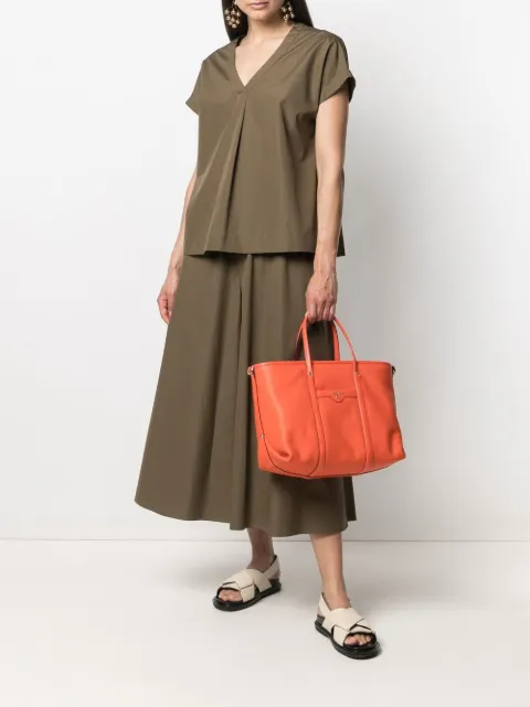 beck medium pebbled leather satchel