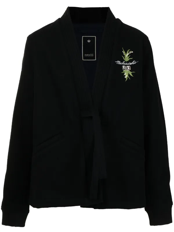 Maharishi embroidered-logo Jacket | Blue | FARFETCH