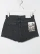 Image 2 of MSGM Kids logo-print denim shorts
