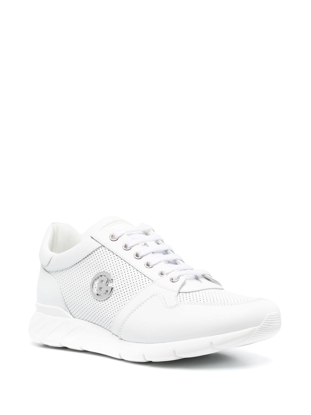 Shop Baldinini Scarpa Uomo Vitello Low-top Sneakers In White