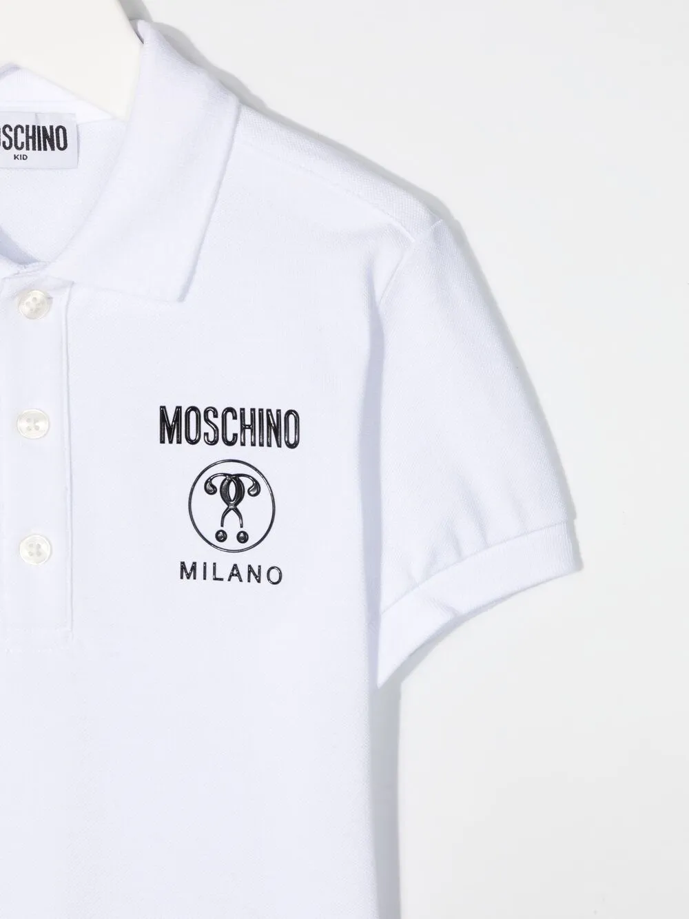 фото Moschino kids рубашка поло с логотипом