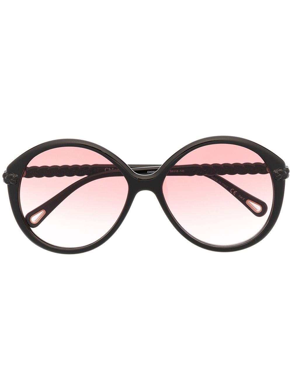 фото Chloé eyewear солнцезащитные очки bille в круглой оправе