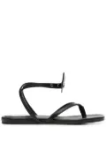 Off-White Zip Tie leather sandals - Black