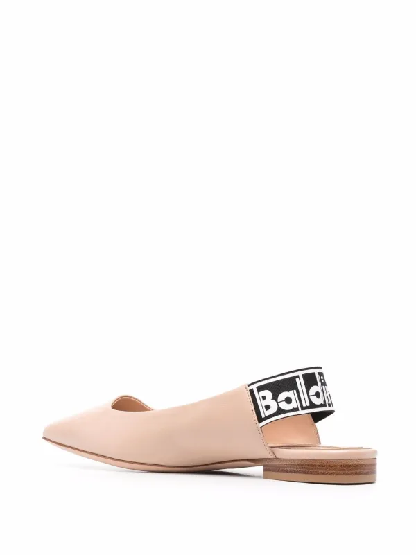 Ballerines En Cuir Lisse Baldinini - Pointure 38 - Noir - Plat - Neuf Sans Boîte