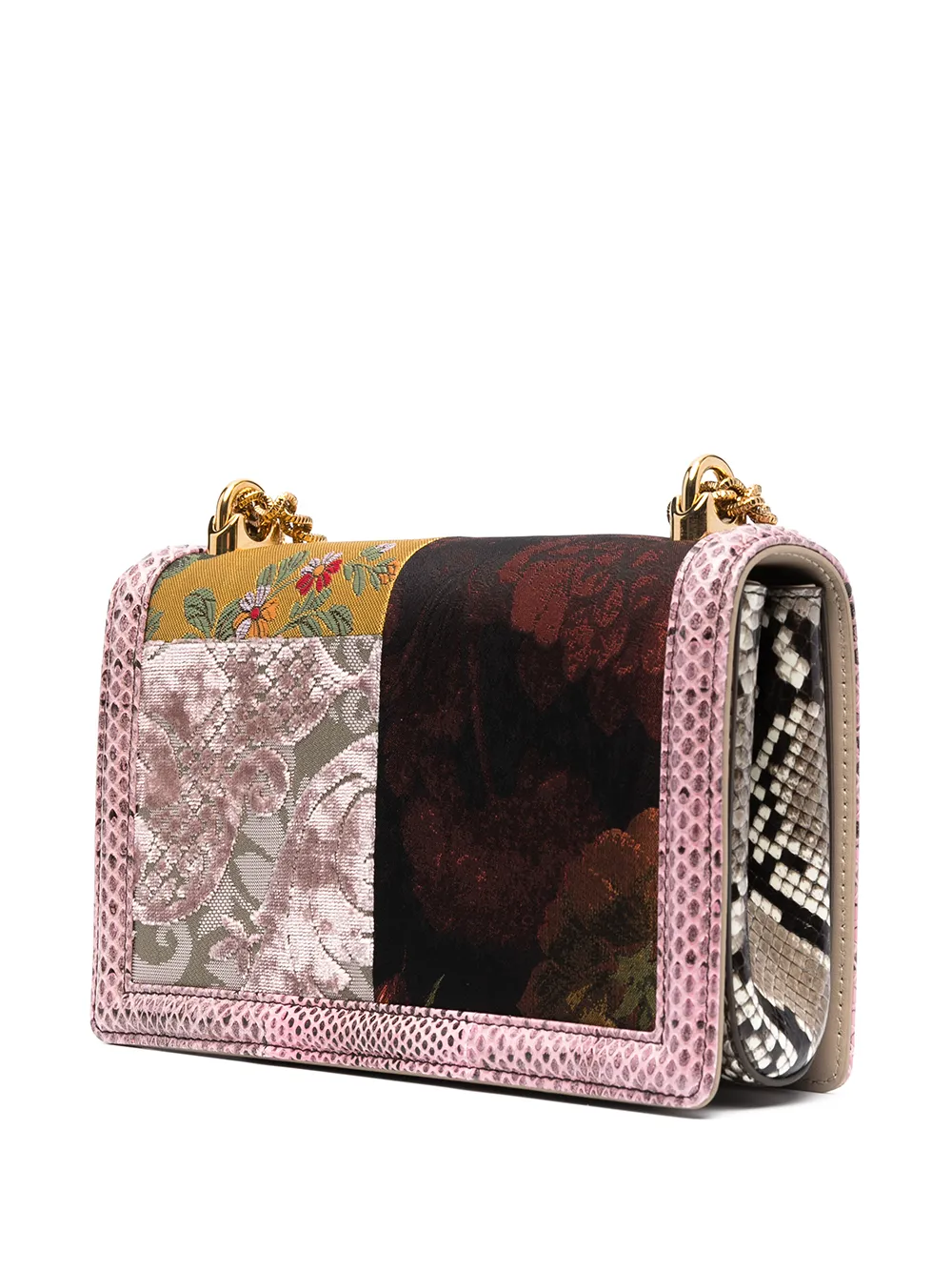 фото Dolce & gabbana жаккардовая сумка на плечо devotion