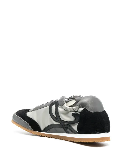 loewe black & brown ballet runner sneakers