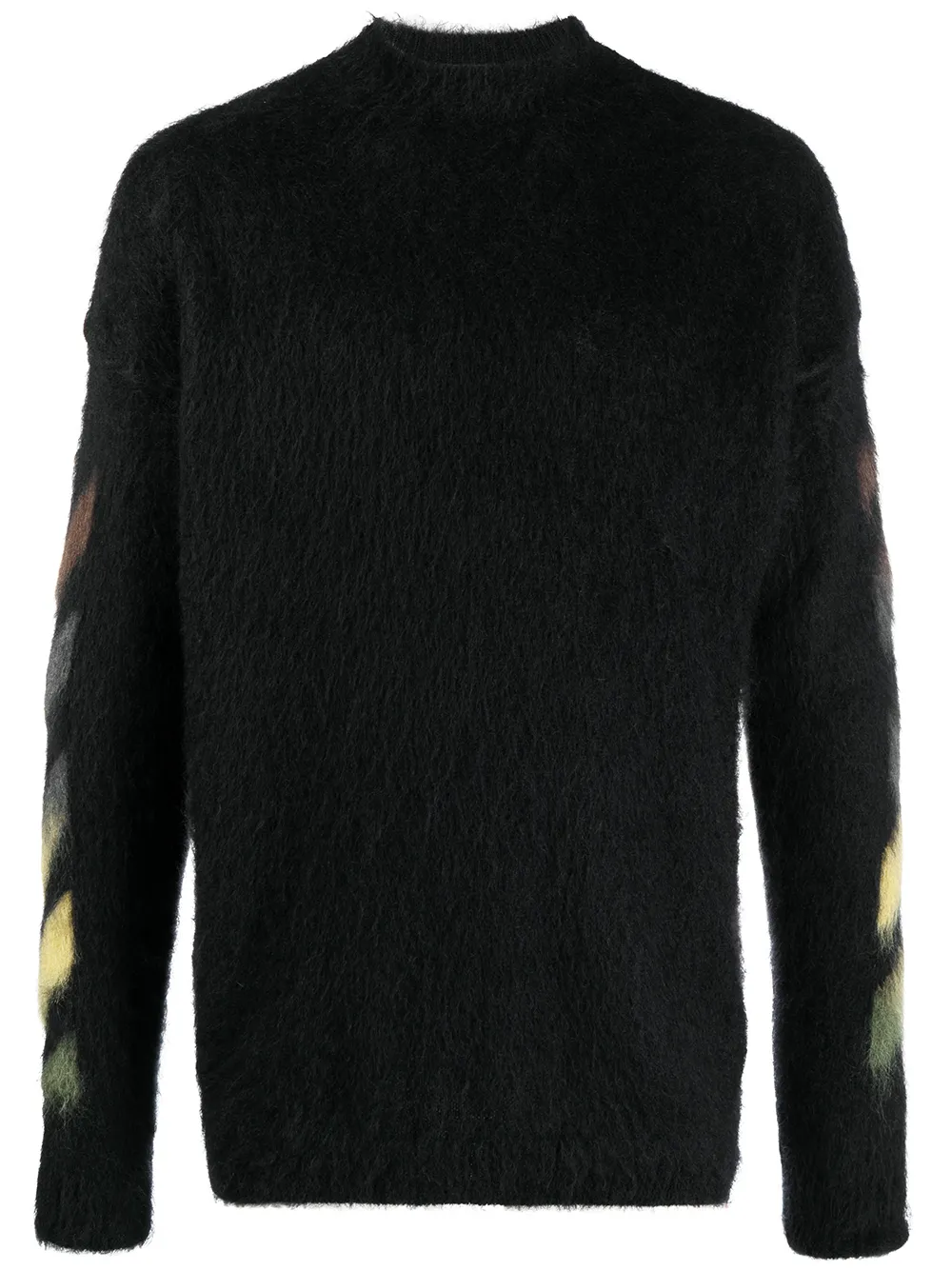 

Off-White Arrows motif intarsia-knit jumper - Black