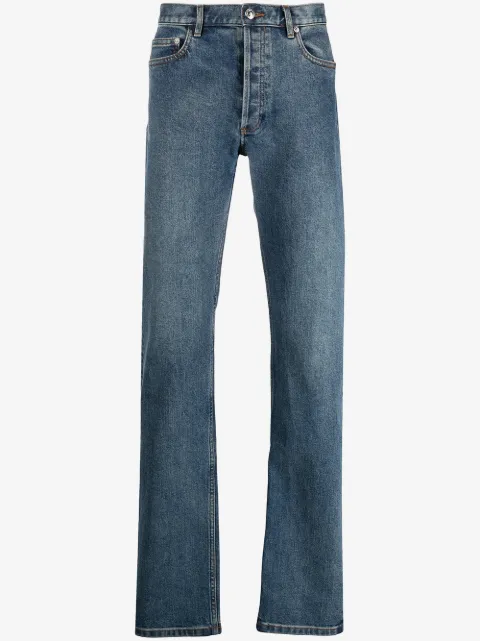 A.P.C. jean droit à taille mi-haute