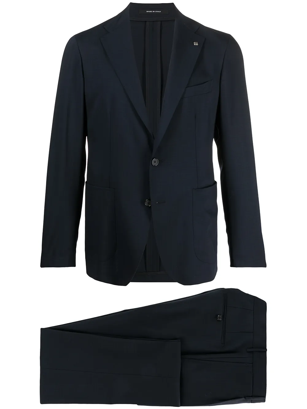 фото Tagliatore костюм с однобортным пиджаком и логотипом
