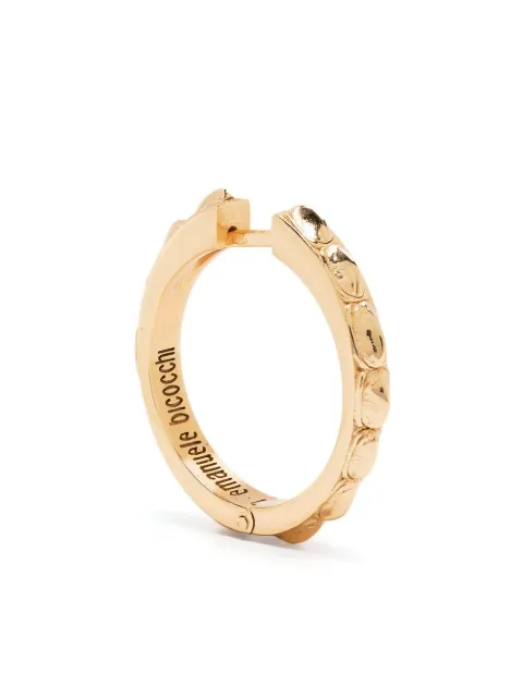 Emanuele Bicocchi Croc hammered earring