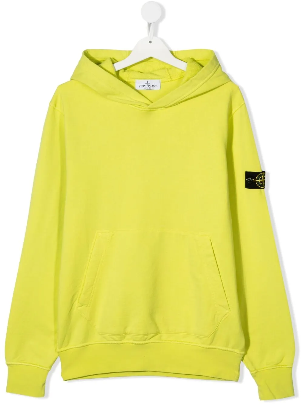 STONE ISLAND TEEN LOGO PATCH HOODIE