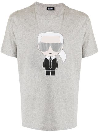 Karl Lagerfeld K/Ikonic-print Cotton T-shirt - Farfetch