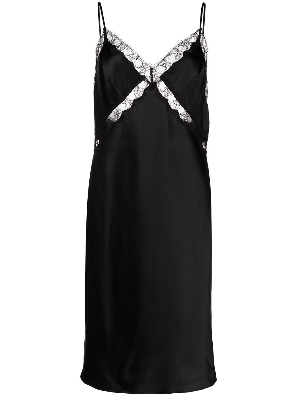 фото Kiki de montparnasse платье-комбинация с кружевом