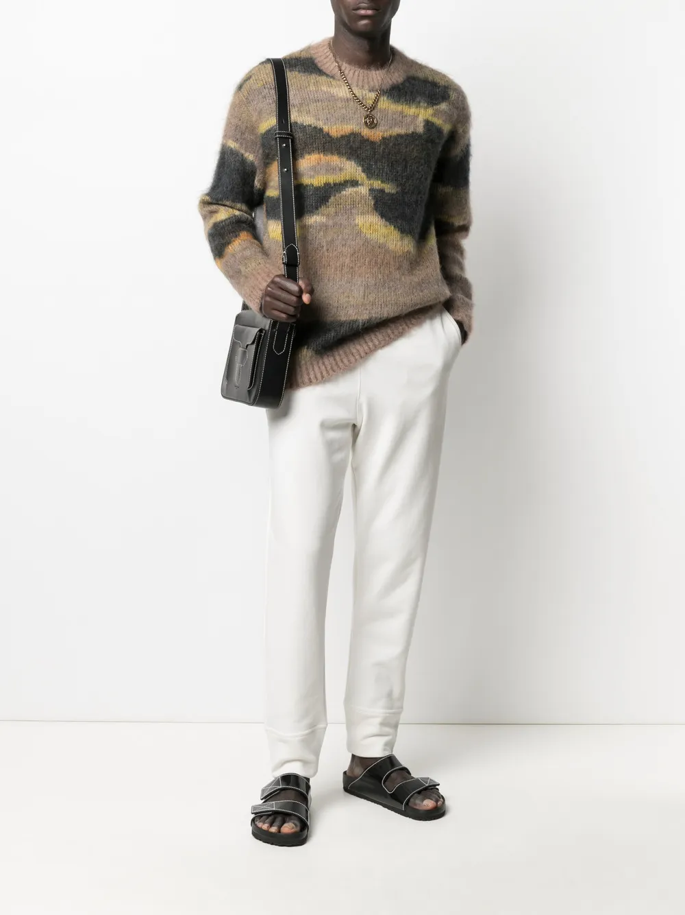 фото Jil sander спортивные брюки с вышитым логотипом