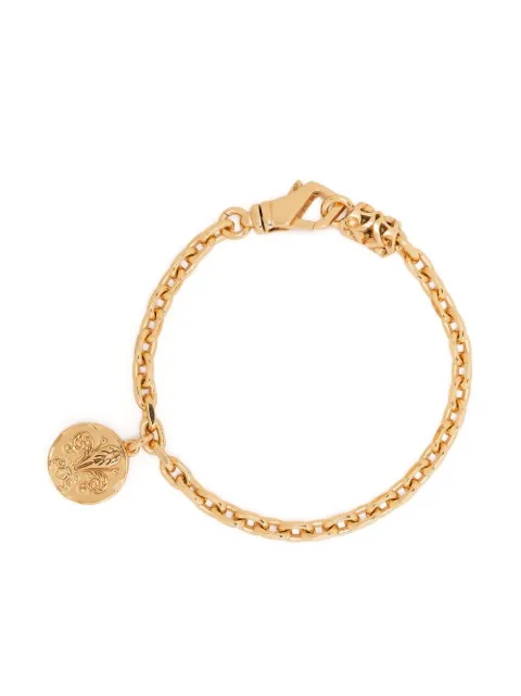 Emanuele Bicocchi coin-pendant chain-link bracelet