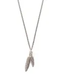 Emanuele Bicocchi twin feather pendant necklace - Gold