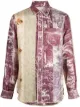 Image 1 of Pierre-Louis Mascia mixed-print silk shirt