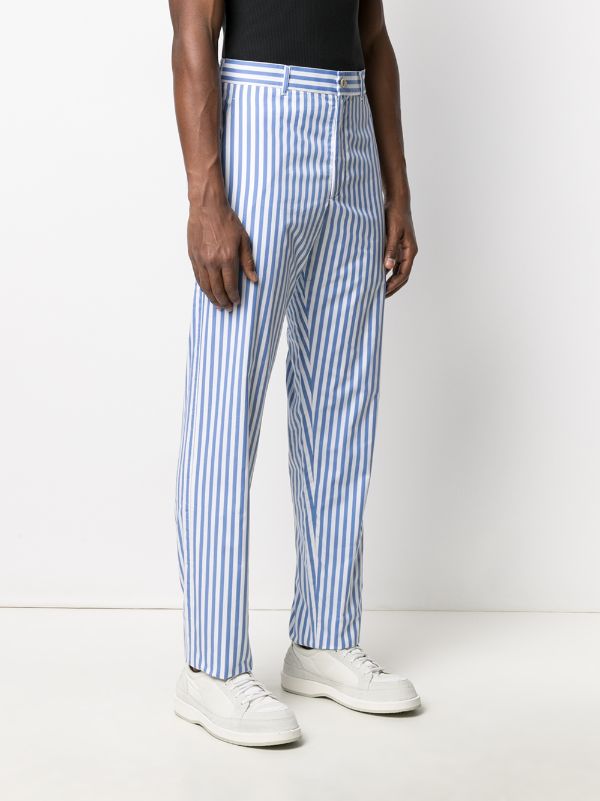 Comme Des Garçons Shirt Striped Tailored Trousers  Farfetch