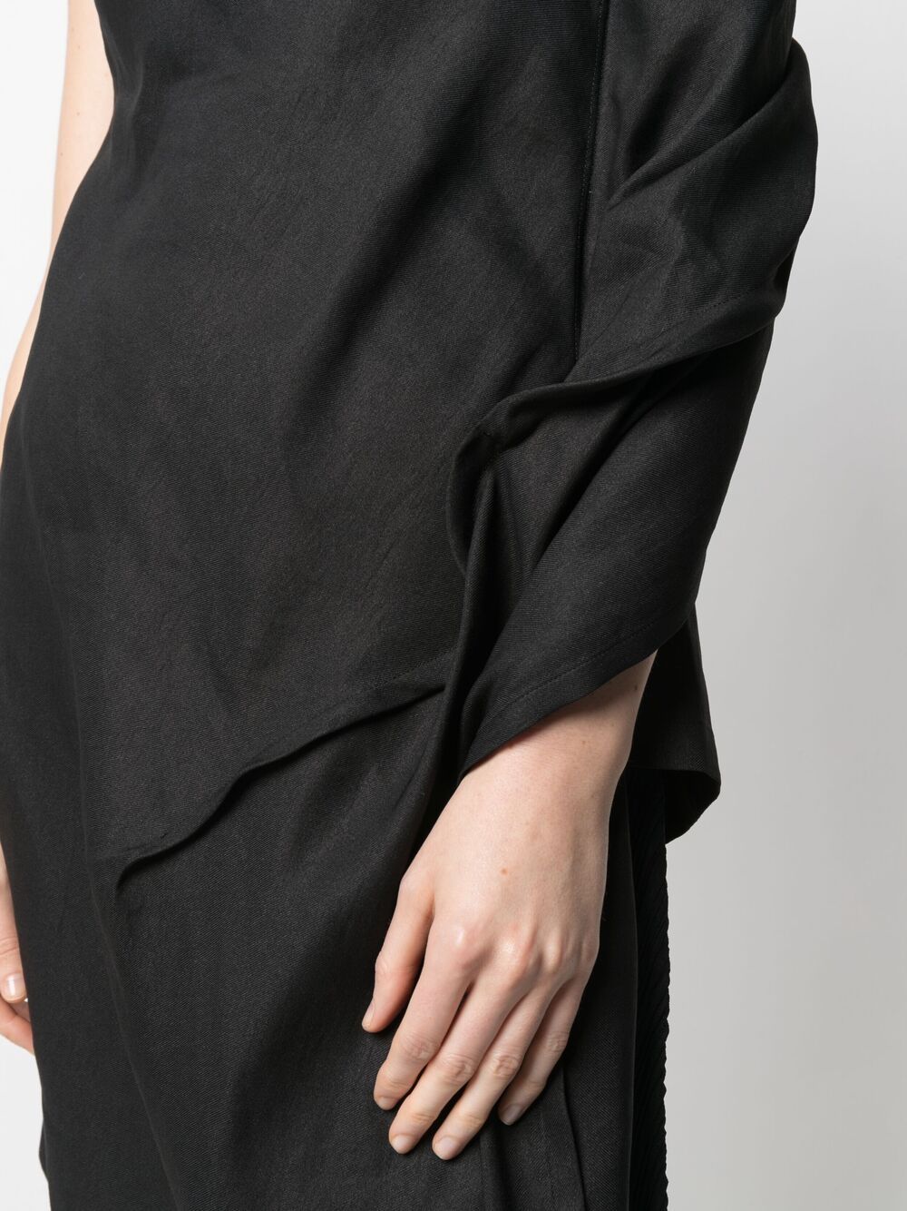 Yohji Yamamoto Draped Asymmetric Long Blouse - Farfetch