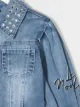 Monnalisa embroidered Daisy denim jacket