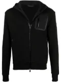Herno cotton zip-up hoodie - Black