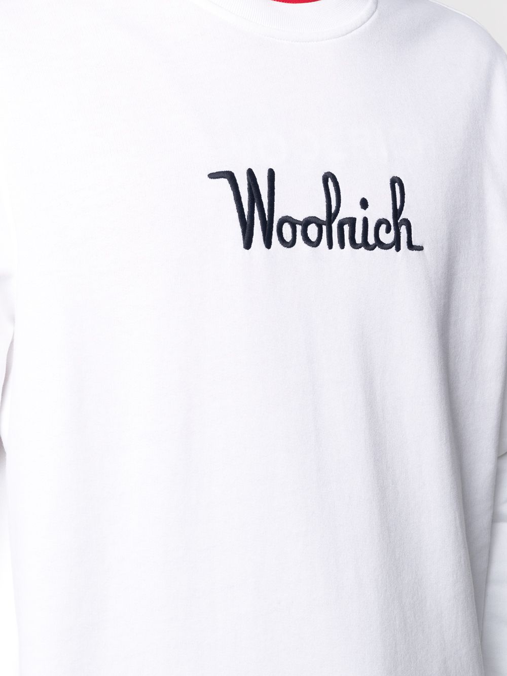 фото Woolrich толстовка с вышитым логотипом