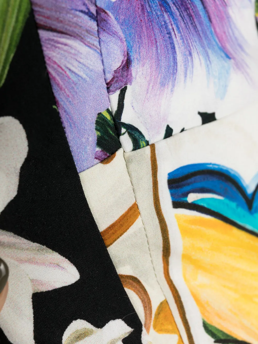 Dolce & Gabbana Multicolor Floral Patchwork Shift Mini Dress
