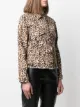 LIU JO leopard-print raw-cut jacket